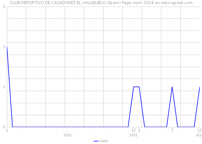 CLUB DEPORTIVO DE CAZADORES EL VALLEJUELO (Spain) Page visits 2024 