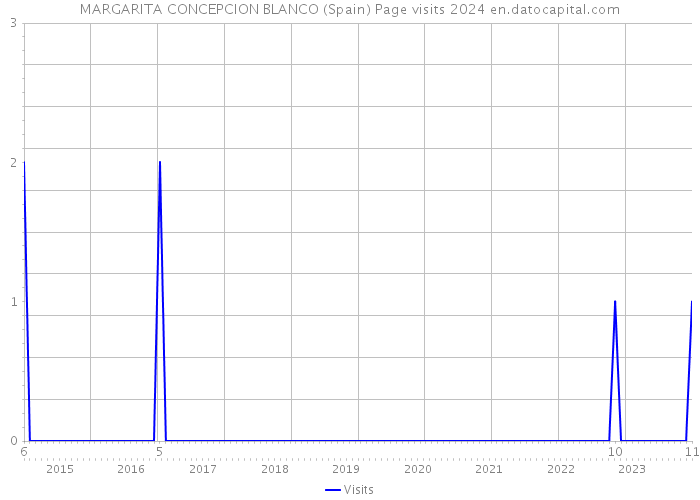 MARGARITA CONCEPCION BLANCO (Spain) Page visits 2024 