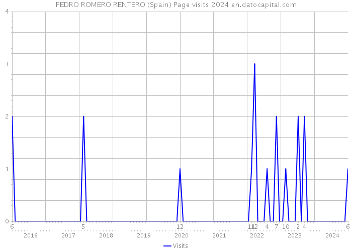 PEDRO ROMERO RENTERO (Spain) Page visits 2024 