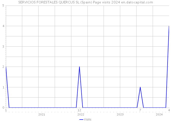 SERVICIOS FORESTALES QUERCUS SL (Spain) Page visits 2024 