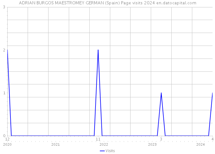 ADRIAN BURGOS MAESTROMEY GERMAN (Spain) Page visits 2024 