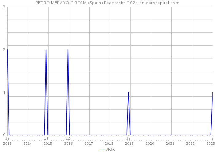 PEDRO MERAYO GIRONA (Spain) Page visits 2024 