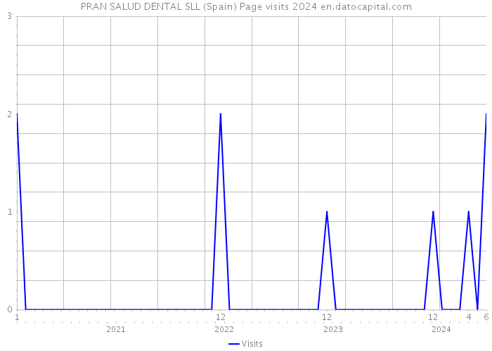PRAN SALUD DENTAL SLL (Spain) Page visits 2024 