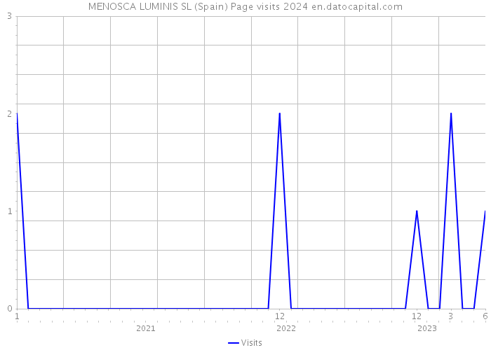 MENOSCA LUMINIS SL (Spain) Page visits 2024 