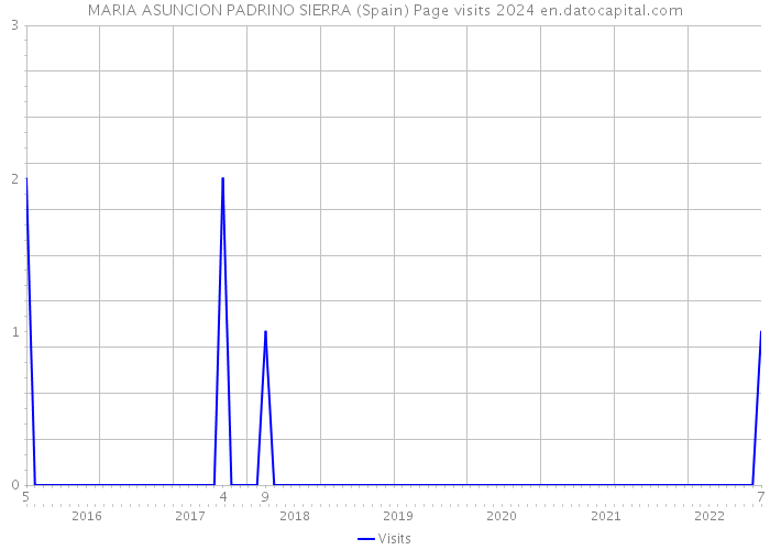 MARIA ASUNCION PADRINO SIERRA (Spain) Page visits 2024 
