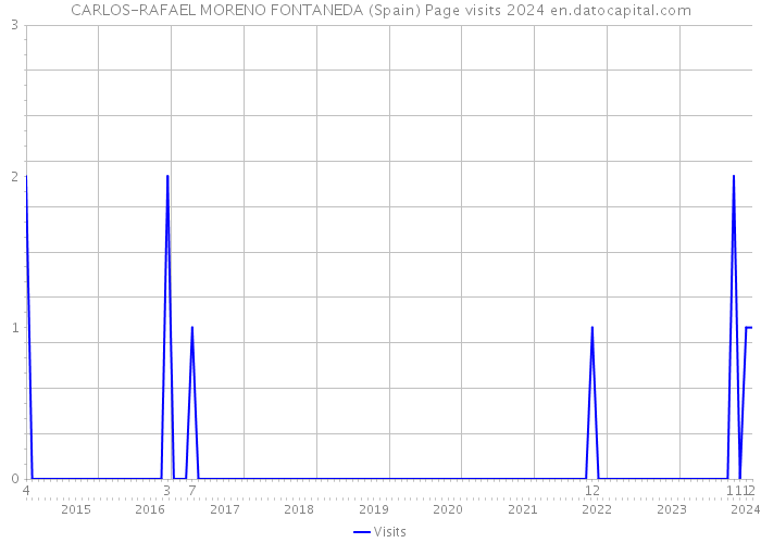 CARLOS-RAFAEL MORENO FONTANEDA (Spain) Page visits 2024 