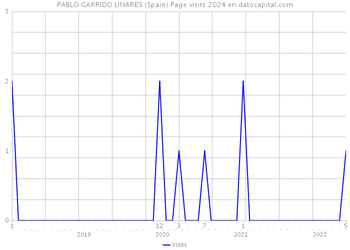 PABLO GARRIDO LINARES (Spain) Page visits 2024 