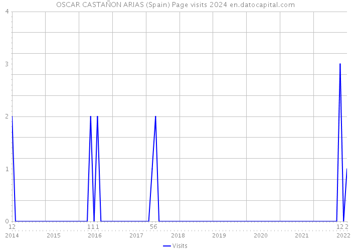 OSCAR CASTAÑON ARIAS (Spain) Page visits 2024 