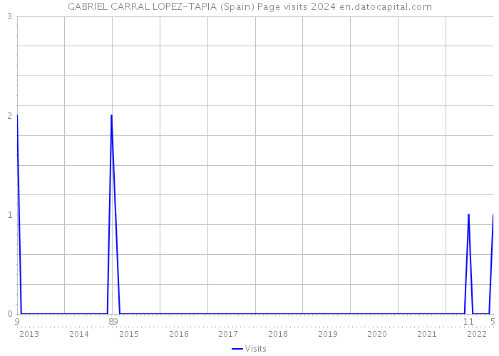 GABRIEL CARRAL LOPEZ-TAPIA (Spain) Page visits 2024 