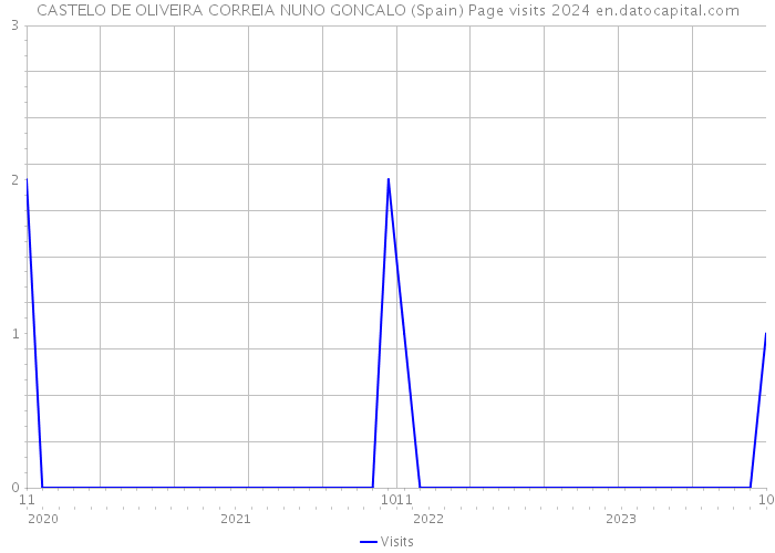 CASTELO DE OLIVEIRA CORREIA NUNO GONCALO (Spain) Page visits 2024 