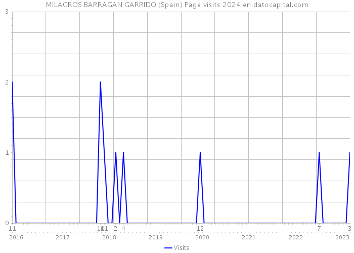 MILAGROS BARRAGAN GARRIDO (Spain) Page visits 2024 