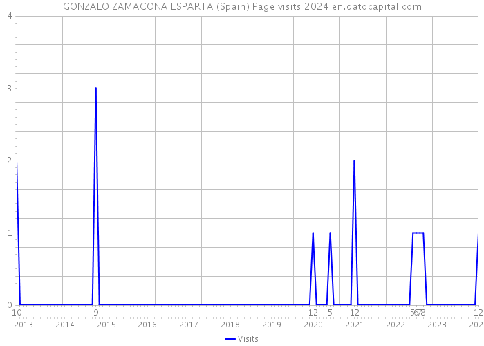 GONZALO ZAMACONA ESPARTA (Spain) Page visits 2024 