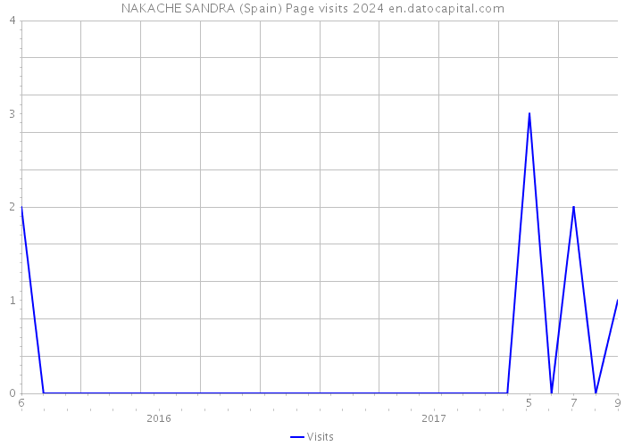 NAKACHE SANDRA (Spain) Page visits 2024 