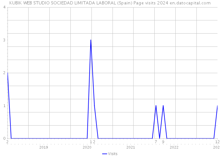 KUBIK WEB STUDIO SOCIEDAD LIMITADA LABORAL (Spain) Page visits 2024 