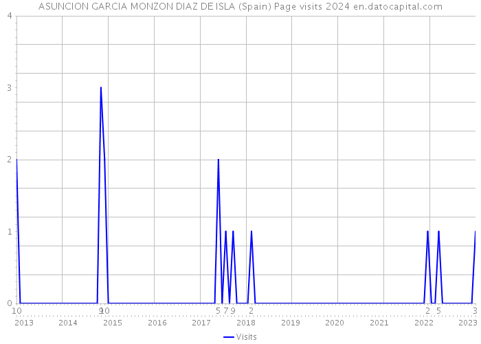 ASUNCION GARCIA MONZON DIAZ DE ISLA (Spain) Page visits 2024 