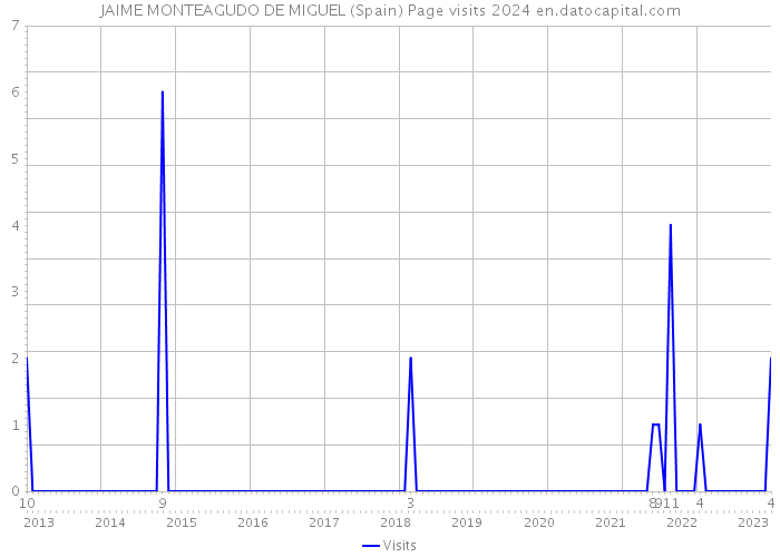 JAIME MONTEAGUDO DE MIGUEL (Spain) Page visits 2024 
