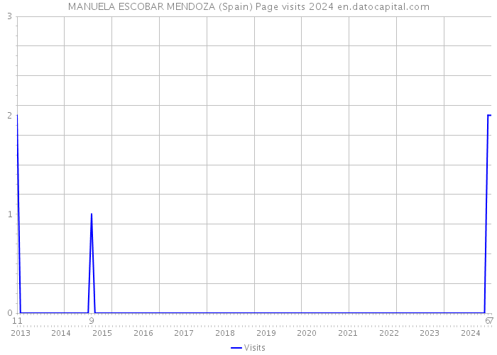 MANUELA ESCOBAR MENDOZA (Spain) Page visits 2024 