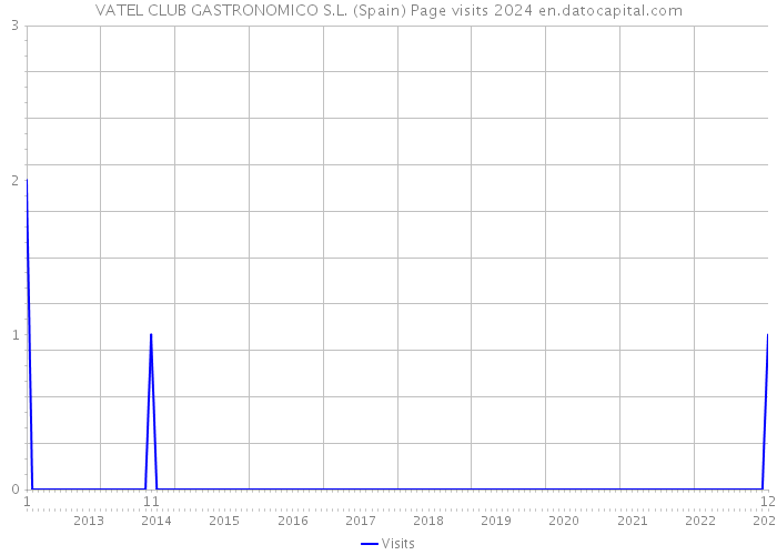 VATEL CLUB GASTRONOMICO S.L. (Spain) Page visits 2024 