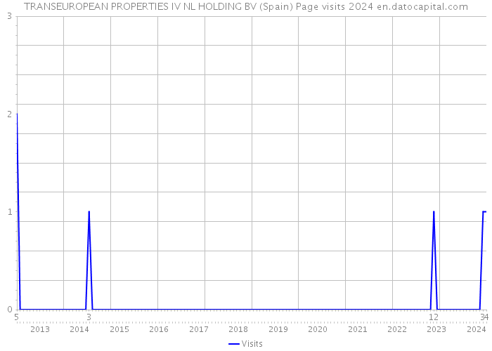 TRANSEUROPEAN PROPERTIES IV NL HOLDING BV (Spain) Page visits 2024 