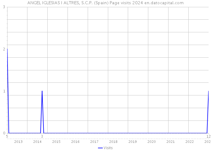 ANGEL IGLESIAS I ALTRES, S.C.P. (Spain) Page visits 2024 