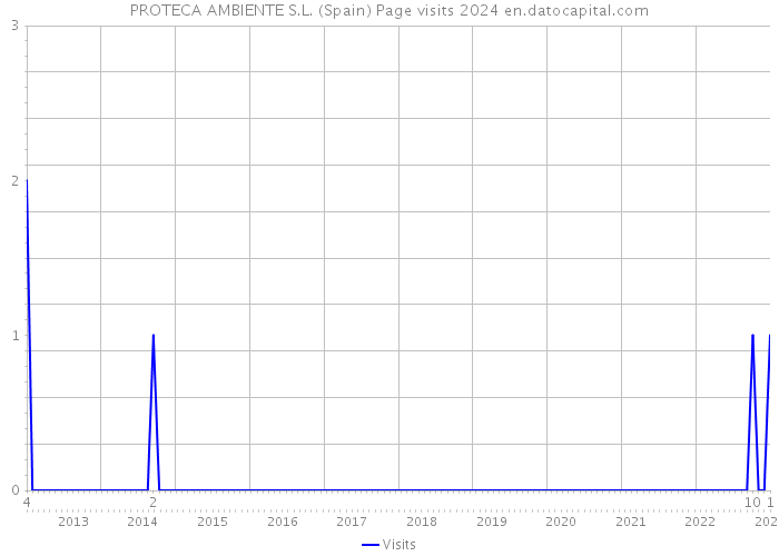 PROTECA AMBIENTE S.L. (Spain) Page visits 2024 