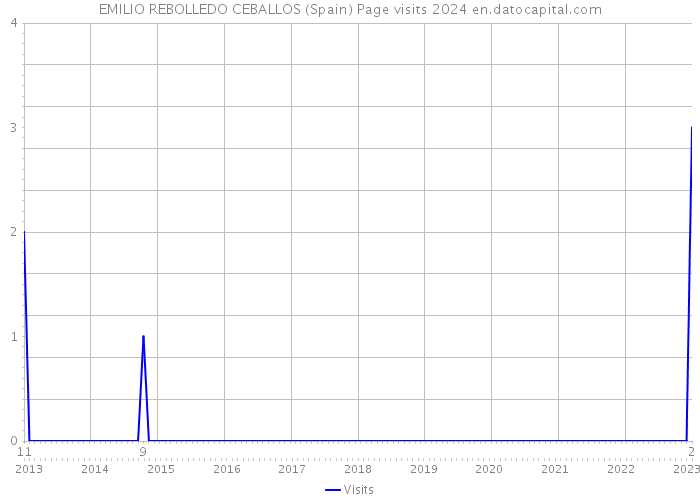 EMILIO REBOLLEDO CEBALLOS (Spain) Page visits 2024 