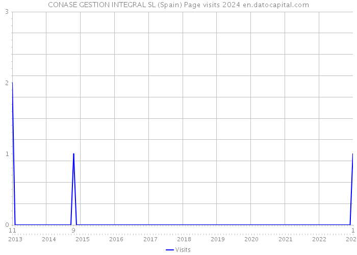 CONASE GESTION INTEGRAL SL (Spain) Page visits 2024 