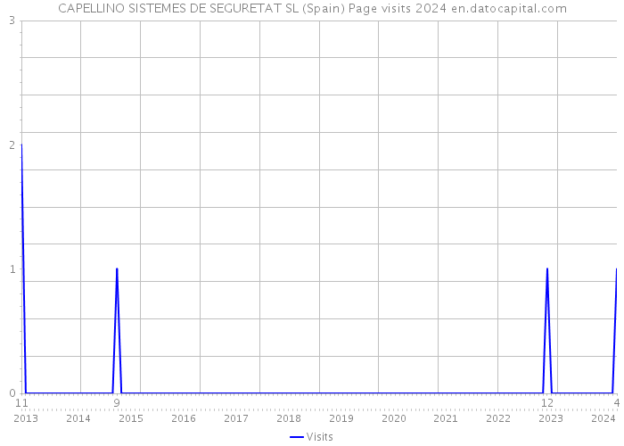 CAPELLINO SISTEMES DE SEGURETAT SL (Spain) Page visits 2024 