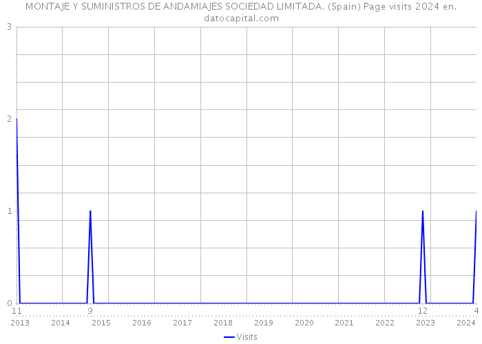 MONTAJE Y SUMINISTROS DE ANDAMIAJES SOCIEDAD LIMITADA. (Spain) Page visits 2024 