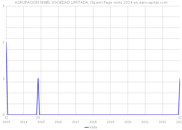 AGRUPACION NIWEL SOCIEDAD LIMITADA. (Spain) Page visits 2024 