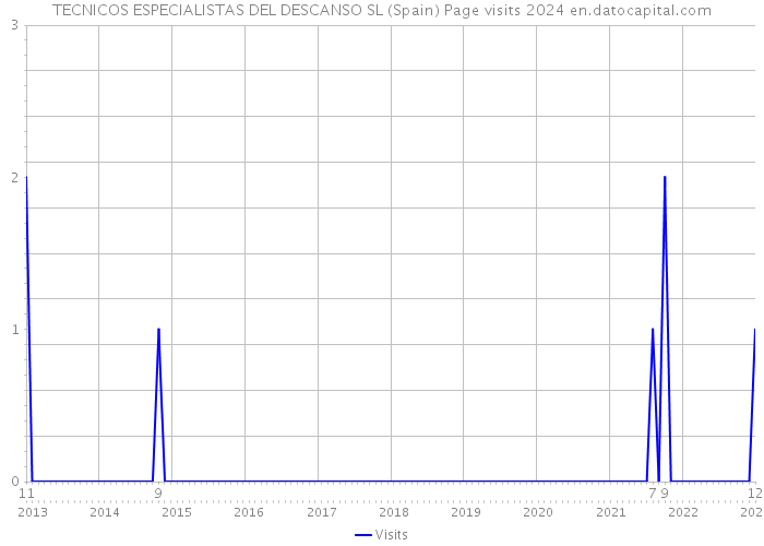 TECNICOS ESPECIALISTAS DEL DESCANSO SL (Spain) Page visits 2024 
