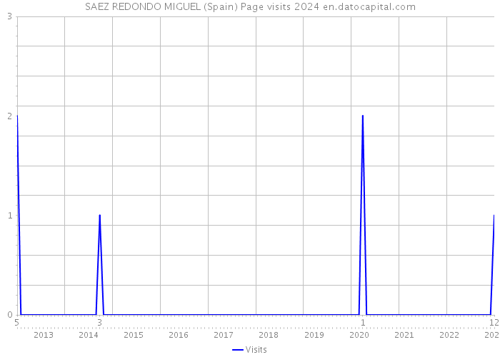 SAEZ REDONDO MIGUEL (Spain) Page visits 2024 