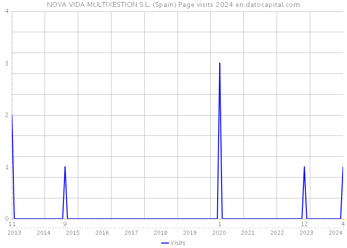 NOVA VIDA MULTIXESTION S.L. (Spain) Page visits 2024 