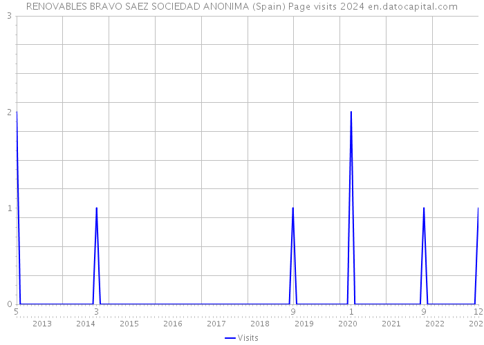 RENOVABLES BRAVO SAEZ SOCIEDAD ANONIMA (Spain) Page visits 2024 