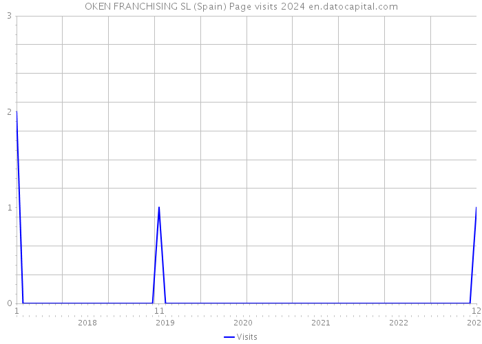 OKEN FRANCHISING SL (Spain) Page visits 2024 