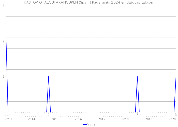 KASTOR OTAEGUI ARANGUREN (Spain) Page visits 2024 