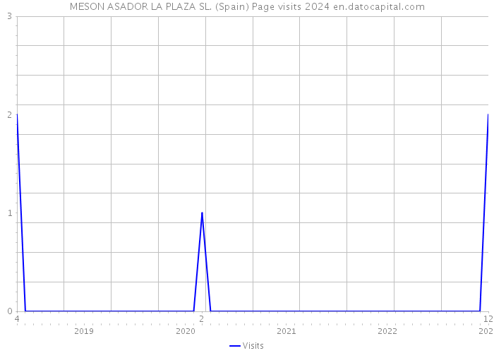 MESON ASADOR LA PLAZA SL. (Spain) Page visits 2024 