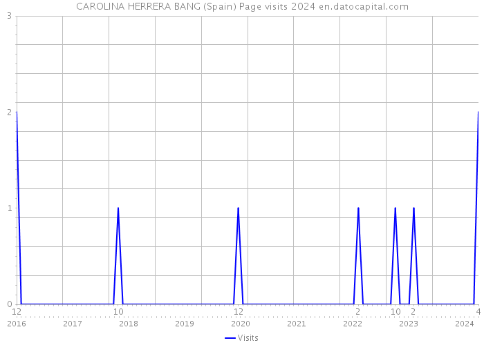 CAROLINA HERRERA BANG (Spain) Page visits 2024 