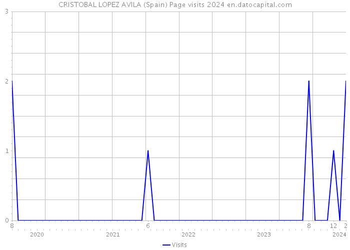 CRISTOBAL LOPEZ AVILA (Spain) Page visits 2024 