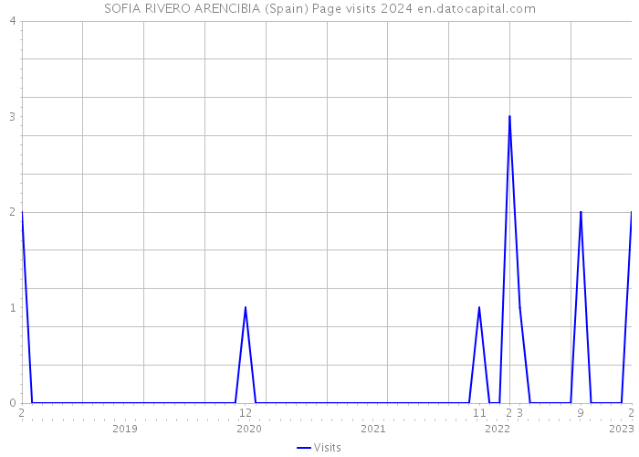 SOFIA RIVERO ARENCIBIA (Spain) Page visits 2024 