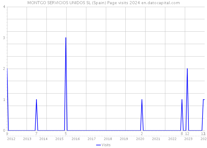 MONTGO SERVICIOS UNIDOS SL (Spain) Page visits 2024 