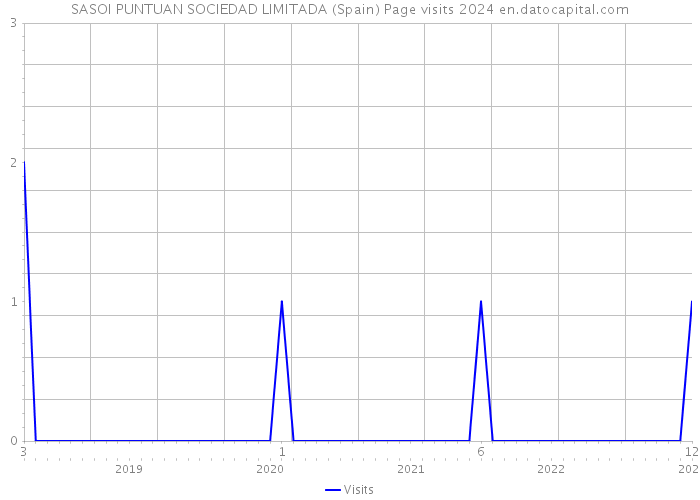 SASOI PUNTUAN SOCIEDAD LIMITADA (Spain) Page visits 2024 