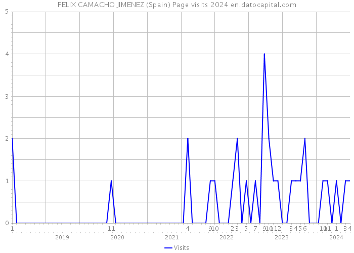 FELIX CAMACHO JIMENEZ (Spain) Page visits 2024 