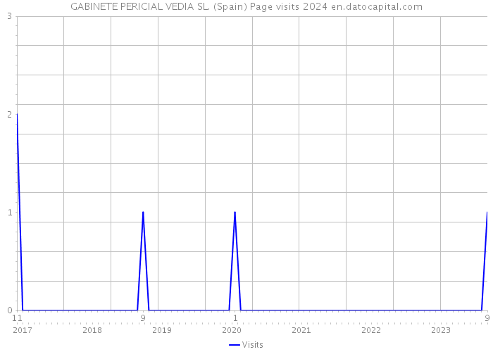 GABINETE PERICIAL VEDIA SL. (Spain) Page visits 2024 