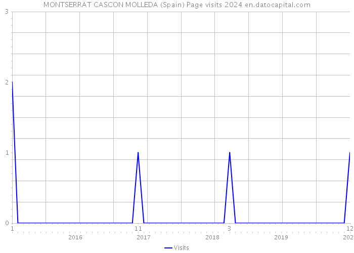 MONTSERRAT CASCON MOLLEDA (Spain) Page visits 2024 