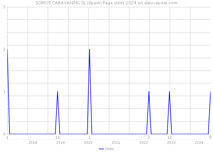 SOMOS CARAVANING SL (Spain) Page visits 2024 