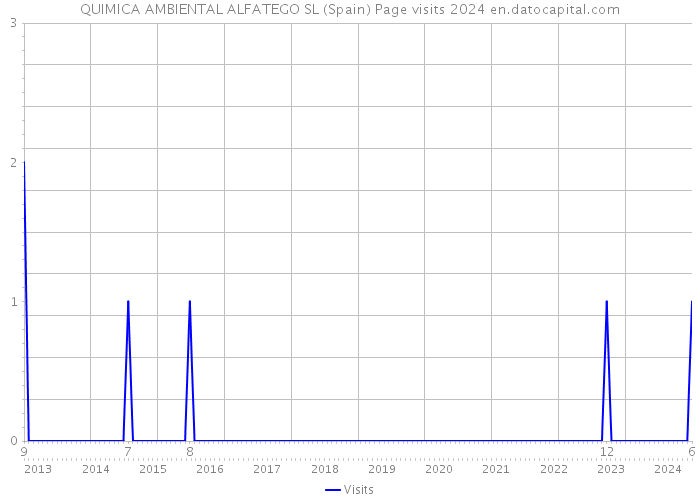 QUIMICA AMBIENTAL ALFATEGO SL (Spain) Page visits 2024 