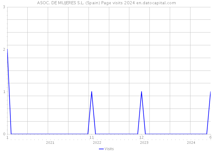 ASOC. DE MUJERES S.L. (Spain) Page visits 2024 