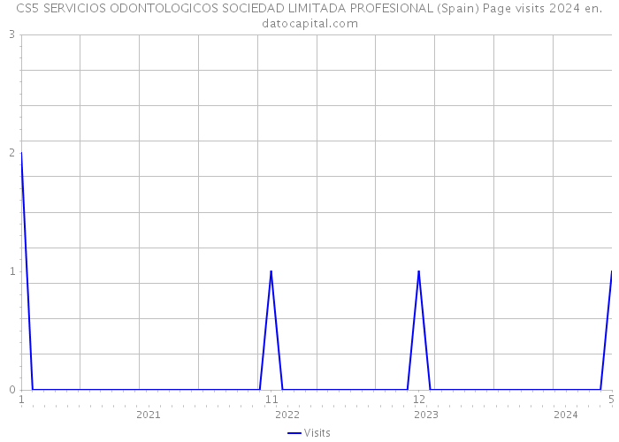 CS5 SERVICIOS ODONTOLOGICOS SOCIEDAD LIMITADA PROFESIONAL (Spain) Page visits 2024 