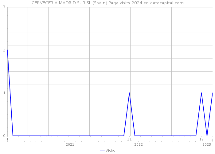 CERVECERIA MADRID SUR SL (Spain) Page visits 2024 